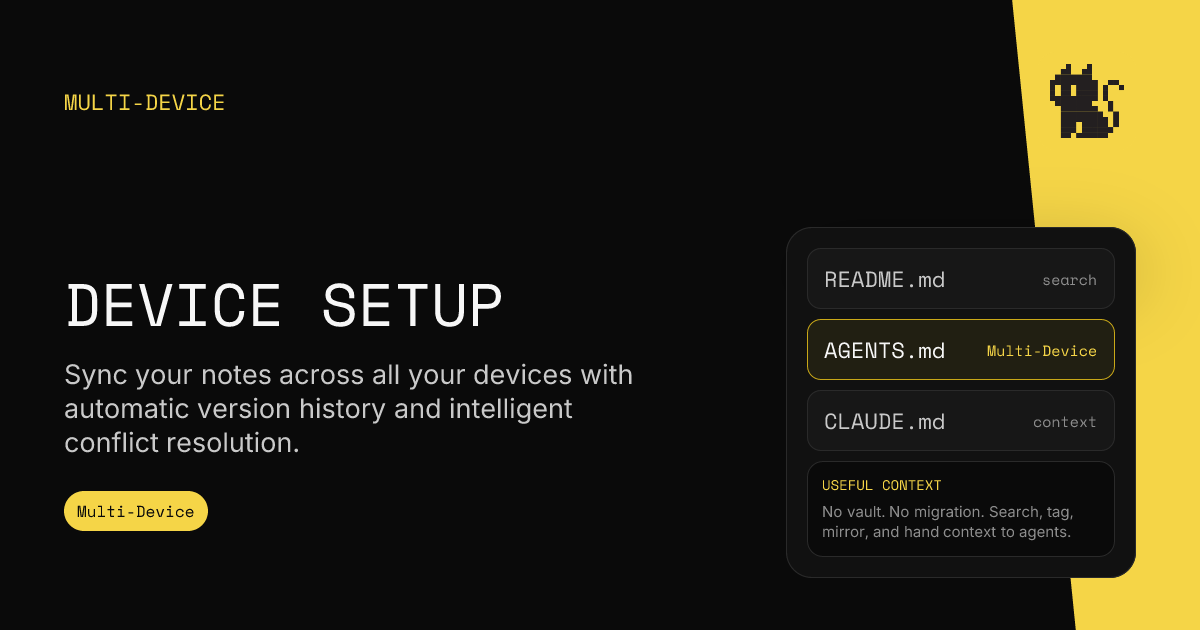 Device Setup - Multi-Device Sync | strayfiles
